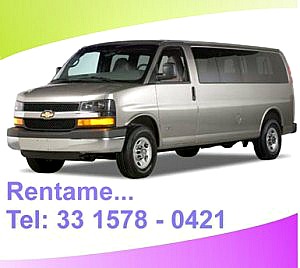 Van Rentals Guadalajara Mexico, Rent a Van with a Driver Guadalajara,  Van English driver for Hire Guadalajara Mexico