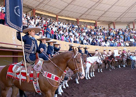 Women Charreria in guadalajara Jalisco Mexico